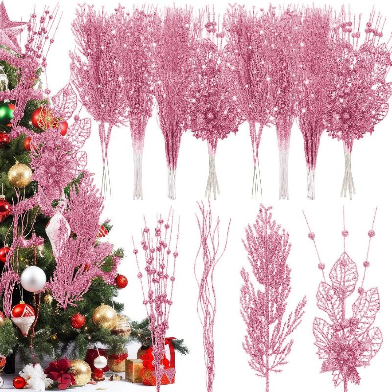 12 szt. Różowe ozdoby na choin – Florist Supply Bulk recenzja i cena